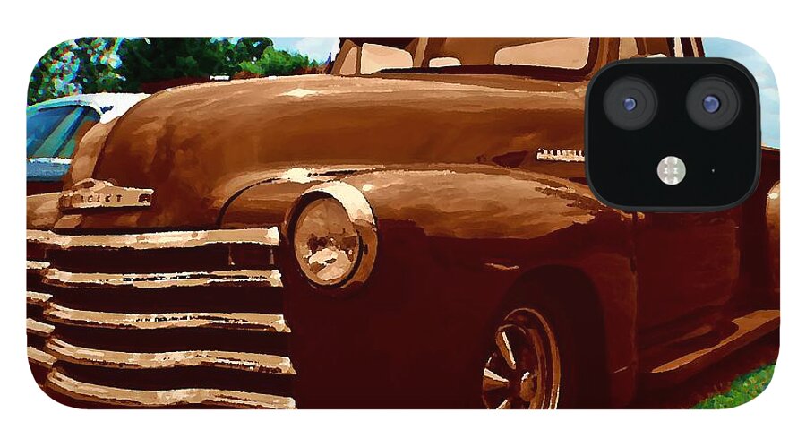Cars iPhone 12 Case featuring the photograph Old truck as a painting by Karl Rose