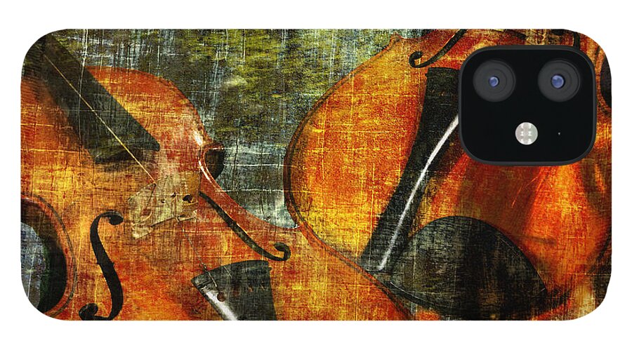 Music iPhone 12 Case featuring the photograph Only music heals a broken heart by LemonArt Photography