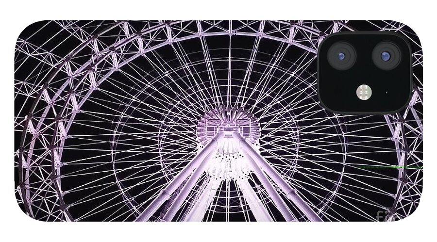 Photography iPhone 12 Case featuring the photograph Orlando Eye by Sheryl Unwin