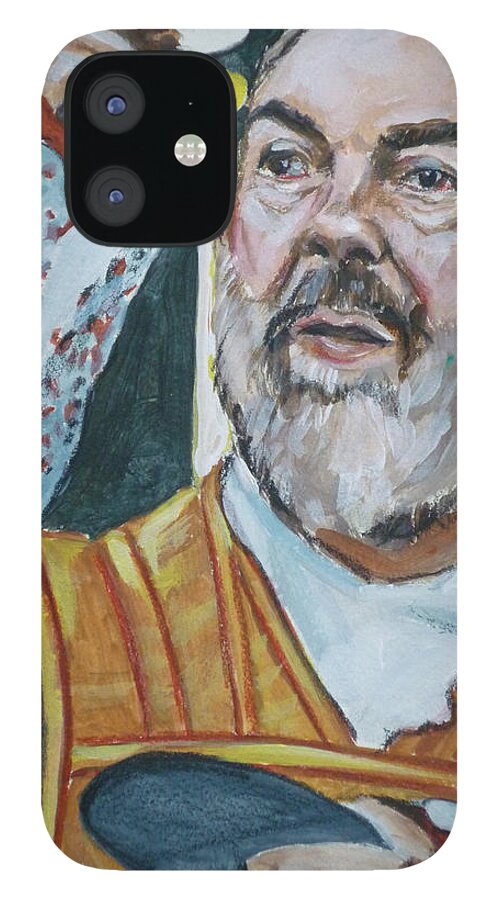 Padre Pio iPhone 12 Case featuring the painting Padre Pio by Bryan Bustard