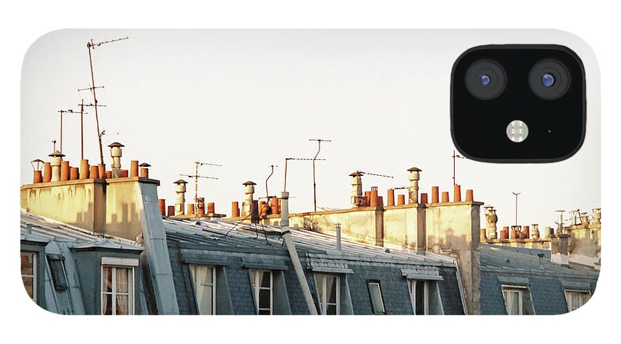 Rooftops iPhone 12 Case featuring the photograph Paris Rooftops by Frank DiMarco