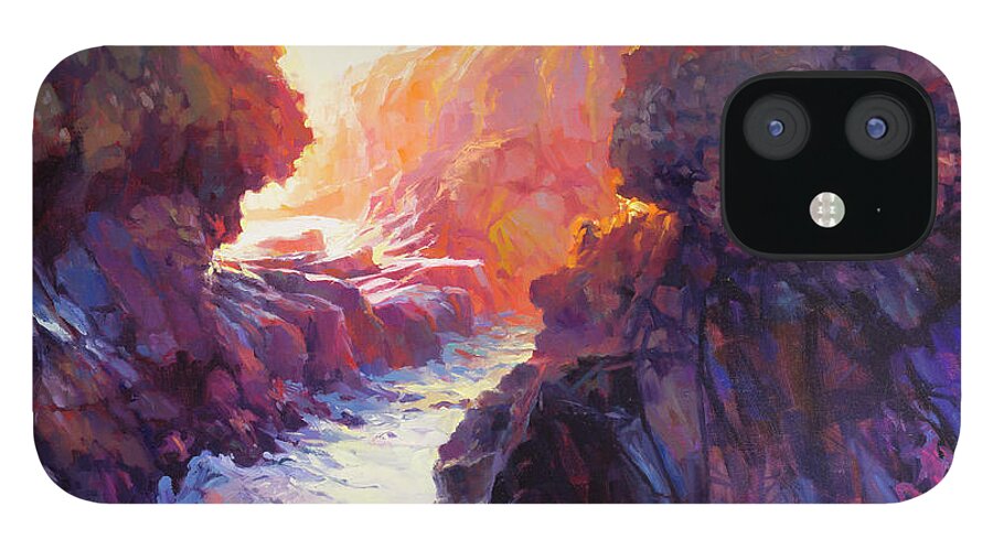 Ocean iPhone 12 Case featuring the painting Passage by Steve Henderson