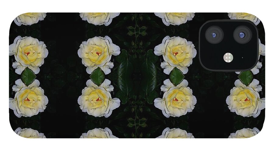 Decor iPhone 12 Case featuring the digital art Patch Work Graphic #72 #1 by Scott S Baker
