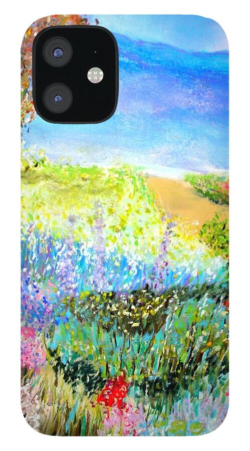 Landscape iPhone 12 Case featuring the print Patricia's Pathway by Melinda Etzold