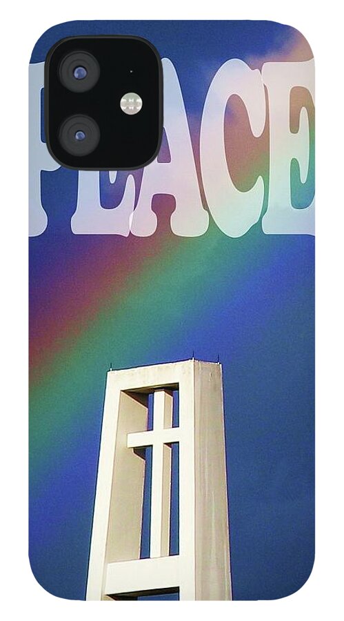 Photo For Sale iPhone 12 Case featuring the photograph Peace Rainbow by Robert Wilder Jr