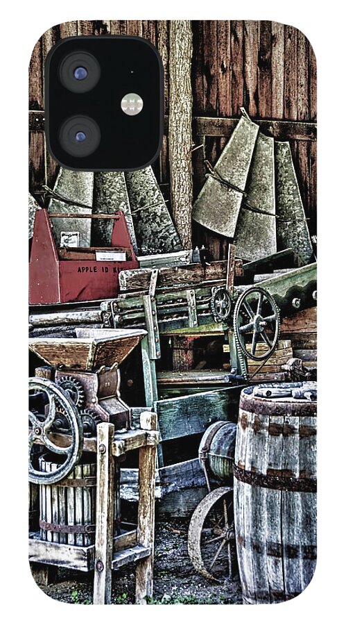 Barn iPhone 12 Case featuring the photograph Peek Inside the Barn by Pat Cook