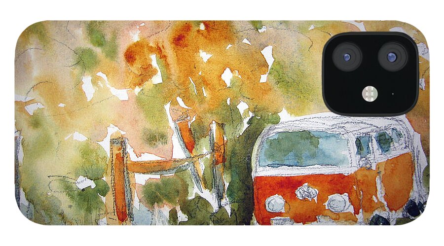 Impressionism iPhone 12 Case featuring the painting Poci Volki - Talulah by Pat Katz