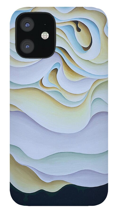 Zen iPhone 12 Case featuring the painting PondeRose by Amy Ferrari