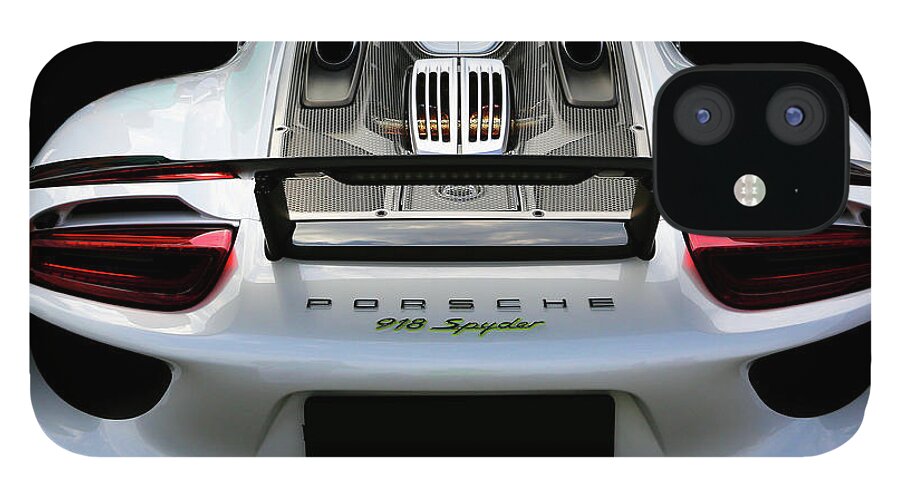 Porsche iPhone 12 Case featuring the photograph Porsche 918 Spyder e-hybrid by Peter Kraaibeek