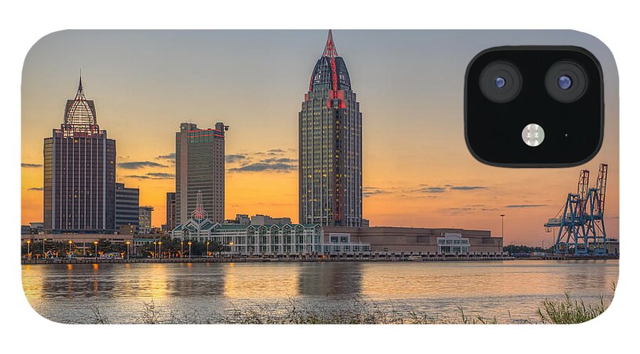 Port iPhone 12 Case featuring the photograph Port City Sunset 2 by Brad Boland
