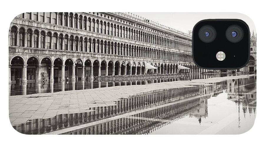 Venice iPhone 12 Case featuring the photograph Portici Nell'acqua 2130x by Marco Missiaja