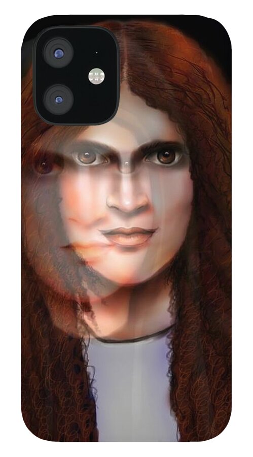Woman iPhone 12 Case featuring the painting Possession by Carmen Cordova