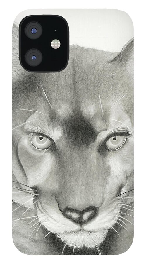 Fauna iPhone 12 Case featuring the painting Predator by Ovidiu Ervin Gruia