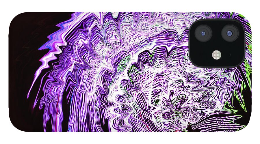 Carnival Ride iPhone 12 Case featuring the photograph Purple Mushroom by Linda Constant