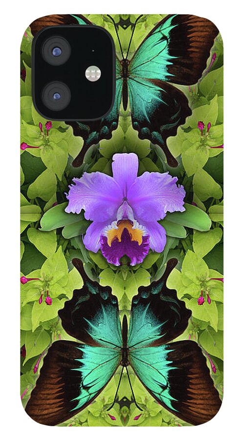 Botanical iPhone 12 Case featuring the photograph Purple Orchid by Bruce Frank