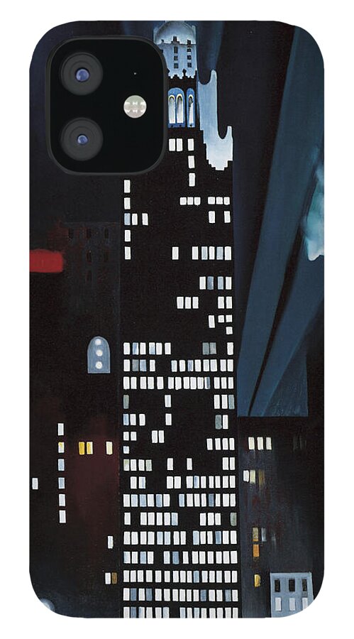 Radiator Building iPhone 12 Case featuring the photograph Radiator Building Night New York by Georgia O Keeffe