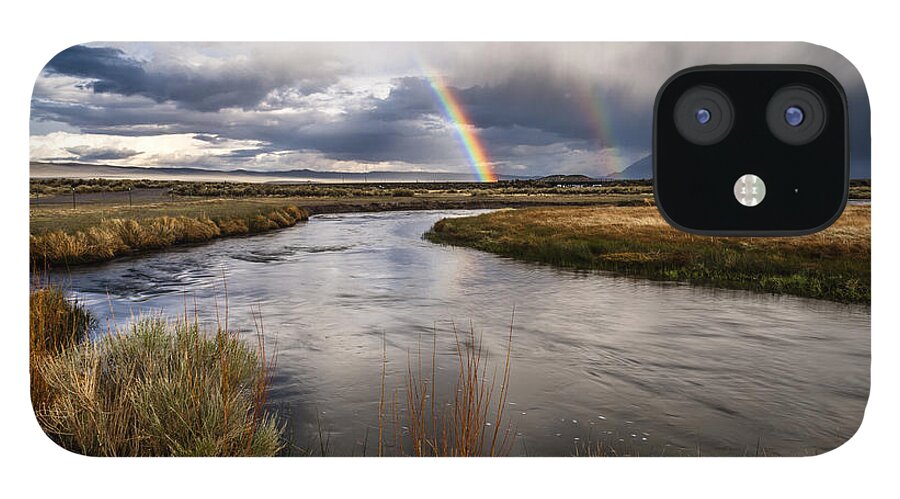 California iPhone 12 Case featuring the photograph Rainbows at the Upper Owens by Cat Connor