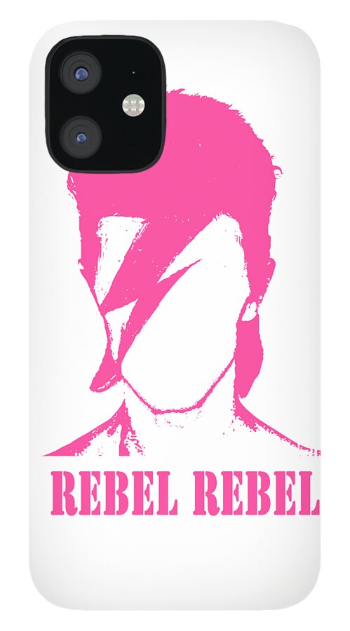 Jimi iPhone 12 Case featuring the digital art Rebel Rebel #3 by Art Popop
