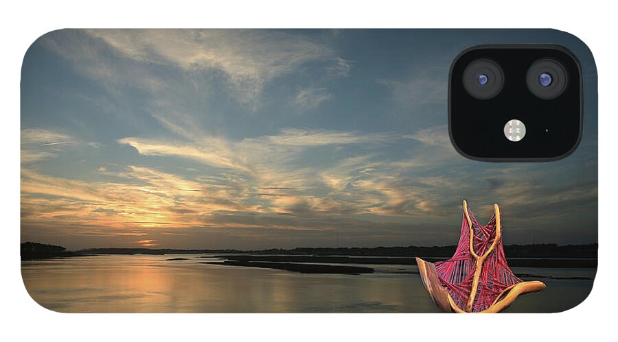 Carol Lynn Coronios iPhone 12 Case featuring the photograph Red Sails in the Sunset by Carol Lynn Coronios