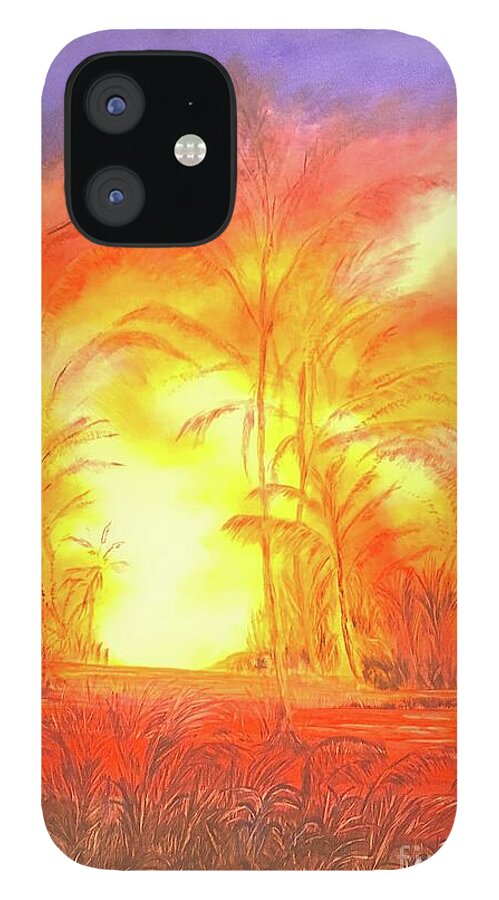 Leilani iPhone 12 Case featuring the painting AI LA'AU Forest Eater by Michael Silbaugh
