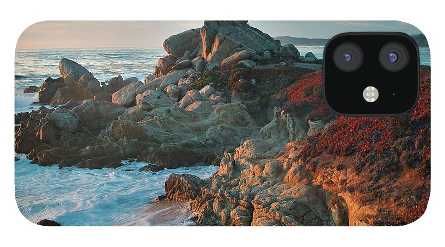 Nature iPhone 12 Case featuring the photograph Ribera Beach Sunset Carmel California by Charlene Mitchell