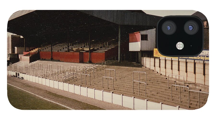  iPhone 12 Case featuring the photograph Rotherham - Millmoor - Main Stand 1 - 1970s by Legendary Football Grounds