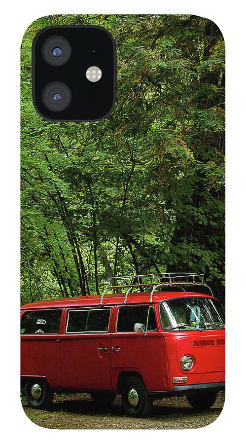 Bus iPhone 12 Case featuring the photograph Ruby in the Woods by Richard Kimbrough