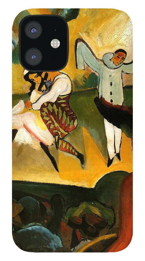 August Macke iPhone 12 Case featuring the painting Russian Ballet by August Macke