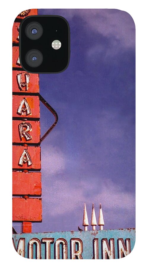 Sahara iPhone 12 Case featuring the photograph Sahara Motor Inn by Matthew Bamberg