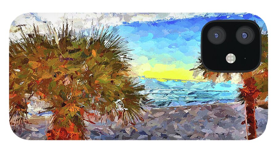 Painting iPhone 12 Case featuring the photograph Sarasota Beach Florida by Joan Reese