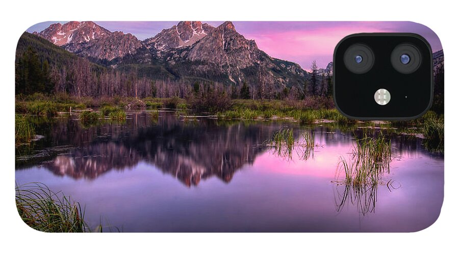 Stanley Idaho iPhone 12 Case featuring the photograph Sawtooth Reflections by Ryan Smith