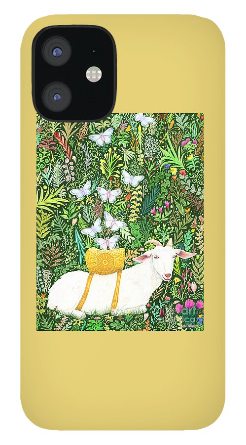 Lise Winne iPhone 12 Case featuring the painting Scapegoat Healing by Lise Winne