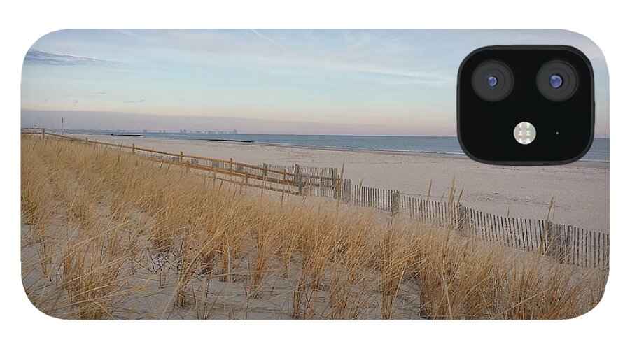 Sea Isle City iPhone 12 Case featuring the photograph Sea Isle City, N J, Beach by Judith Rhue