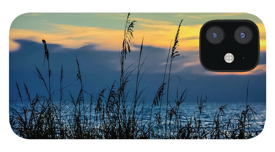 Sea Oats iPhone 12 Case featuring the photograph Sea oat Sunset by Robert Wilder Jr