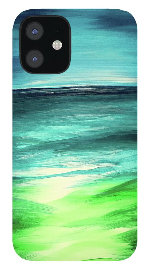 Serenity iPhone 12 Case featuring the painting Serenity by Michelle Pier