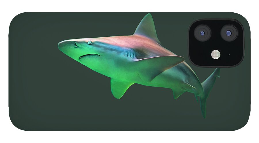 Shark iPhone 12 Case featuring the photograph Shark on the Prowl - Perfect Predator of the Deep by Mitch Spence