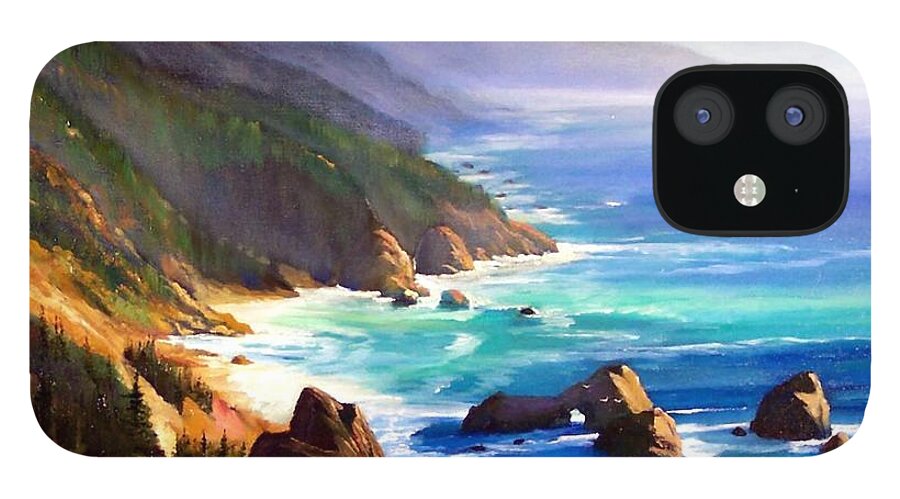 Shore Trail iPhone 12 Case featuring the painting Shore Trail by Frank Wilson