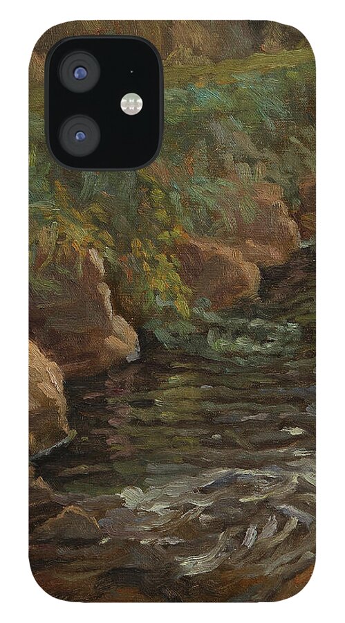 Sidie Hollow iPhone 12 Case featuring the painting Sidie Hollow by Jeff Dickson