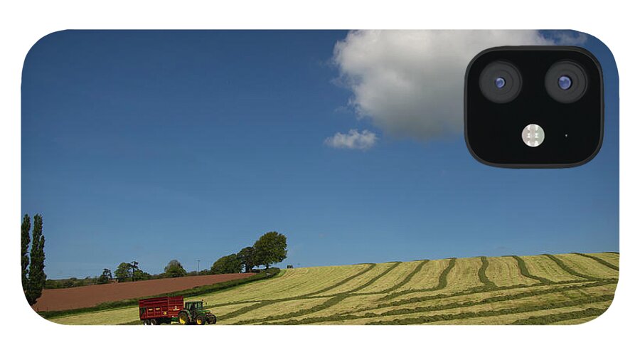 Bradninch iPhone 12 Case featuring the photograph Silage making by Pete Hemington
