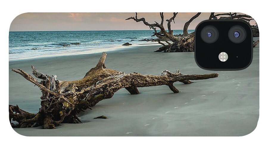 Georgia iPhone 12 Case featuring the photograph Sunset on Jekyll Island by Louis Dallara