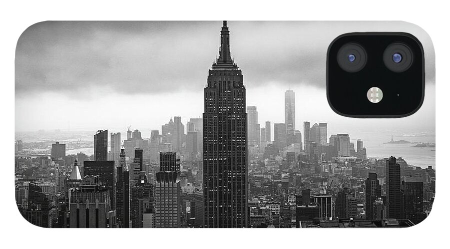 Bw iPhone 12 Case featuring the photograph Skyscraping by Randy Lemoine