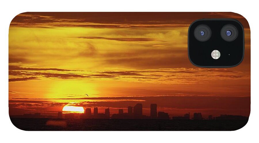 Sun iPhone 12 Case featuring the photograph Smoldering Dawn by Stoney Lawrentz