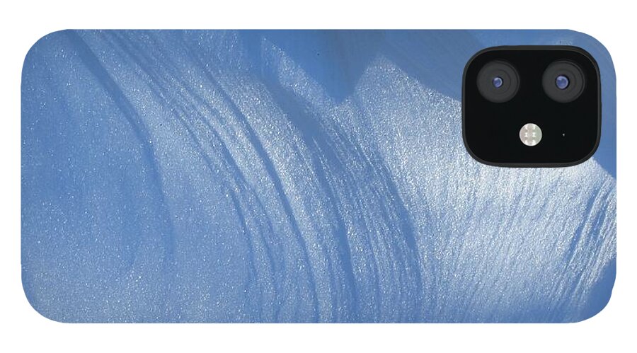 Art For Sale iPhone 12 Case featuring the photograph Snow Sculpted by the Wind by Bill Tomsa
