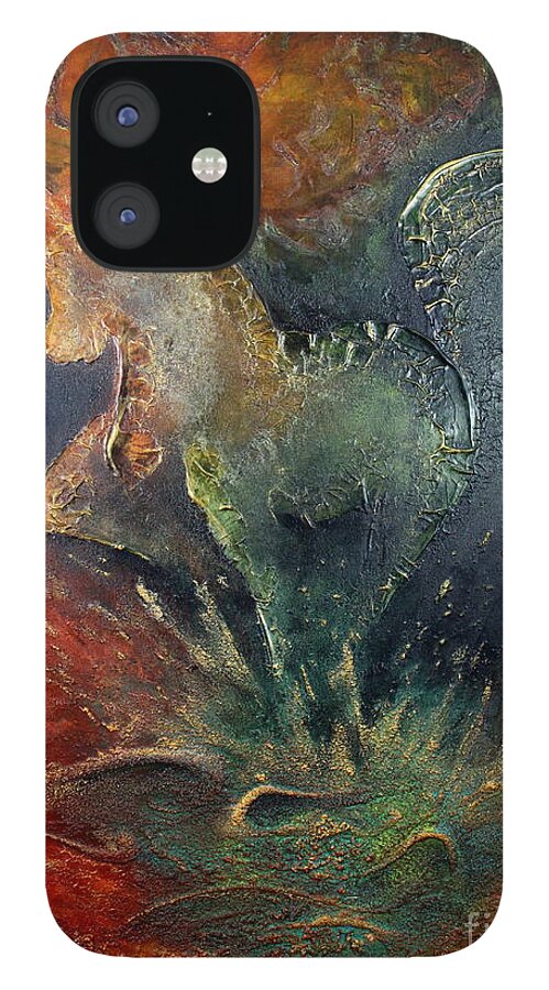 Horse iPhone 12 Case featuring the painting Spirit of Mustang by Farzali Babekhan