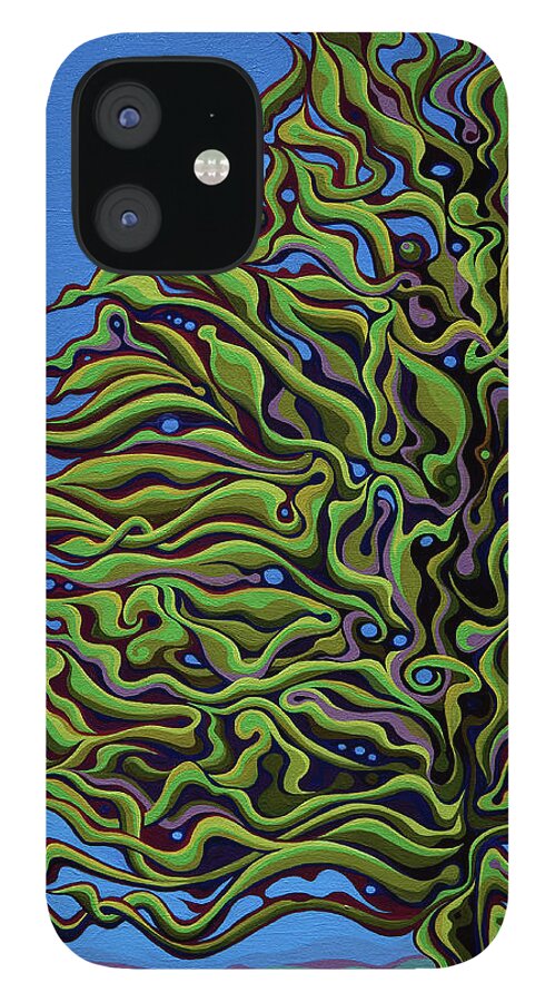 Tree iPhone 12 Case featuring the painting Spirit Tree Dawning by Amy Ferrari