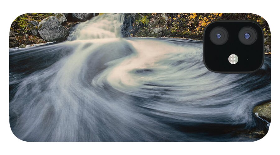 Waterfall iPhone 12 Case featuring the photograph Spirited Waters #1 by Irwin Barrett