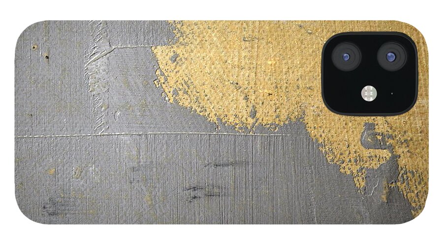 Textural iPhone 12 Case featuring the painting Square Study Project 6 by Michelle Calkins