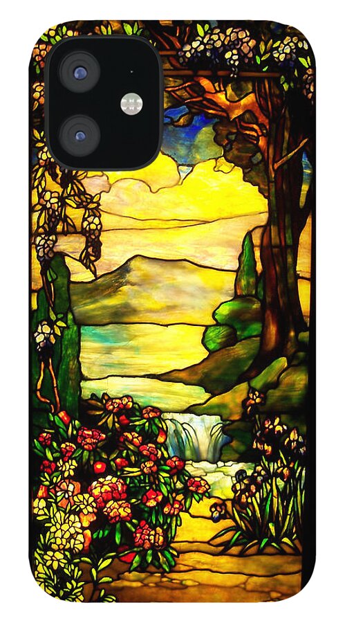 Stained Glass iPhone 12 Case featuring the photograph Stained Landscape by Donna Blackhall
