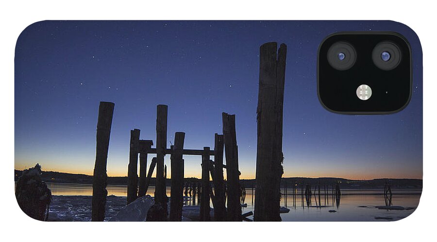 Stars iPhone 12 Case featuring the photograph Stars At Sandy Point Sunrise by John Meader