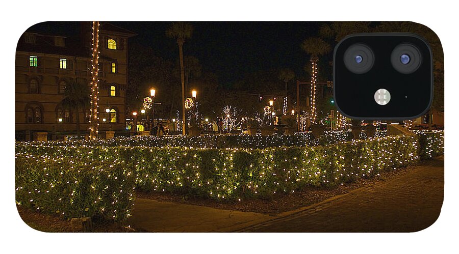 St. Augustine iPhone 12 Case featuring the photograph St.AugustineLights1 by Kenneth Albin